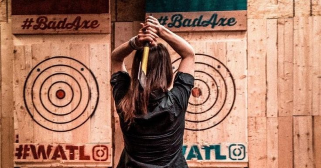 Axe Throwing Captions