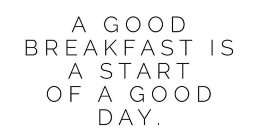 Breakfast Captions