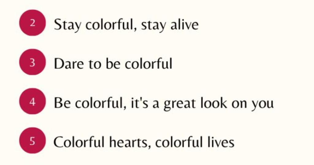 Color Captions