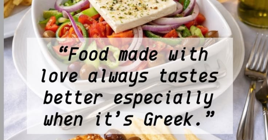 Greek Food Captions