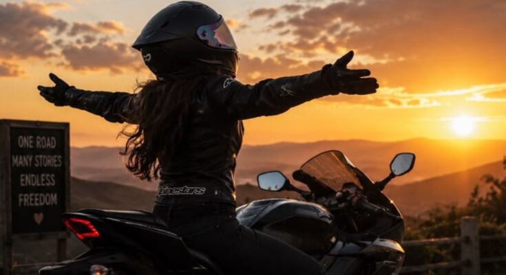 Ladies Biker Captions