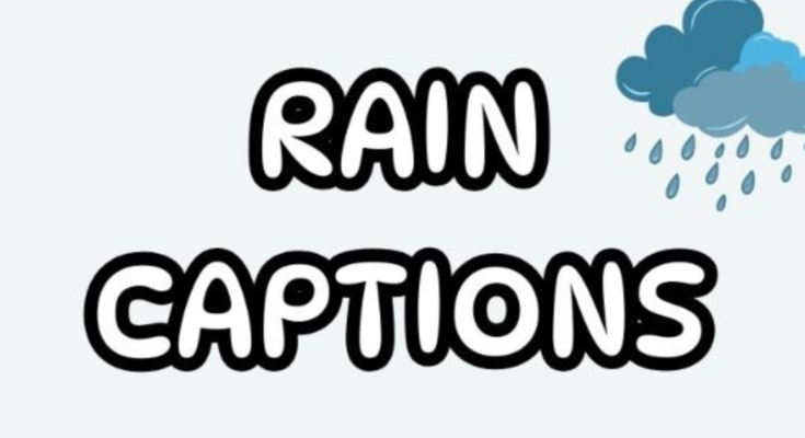 Rain Captions for Instagram