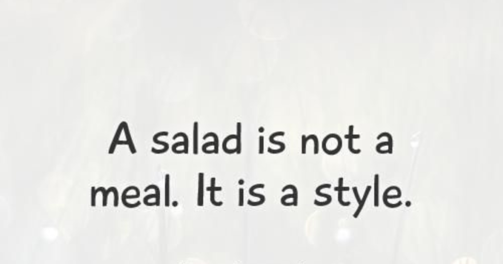 Salad Captions