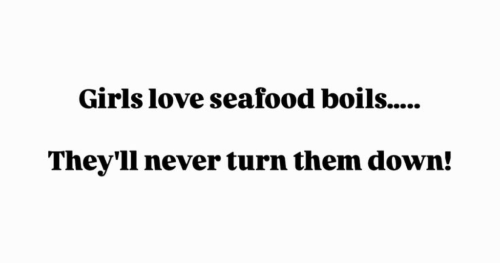 Seafood Captions