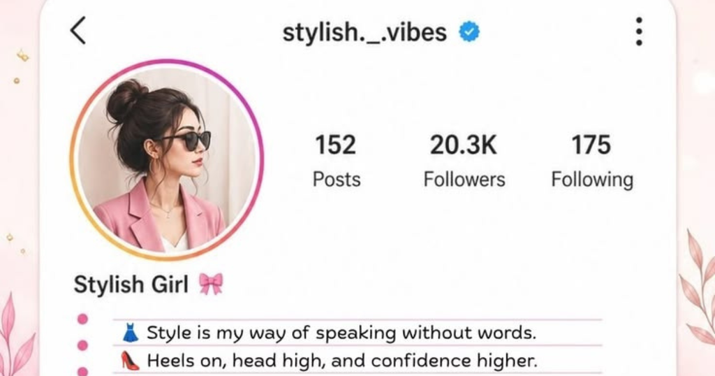 Stylish Instagram Bio for Girl
