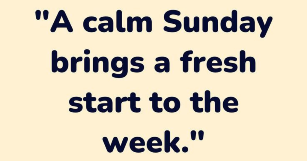 Sunday Captions