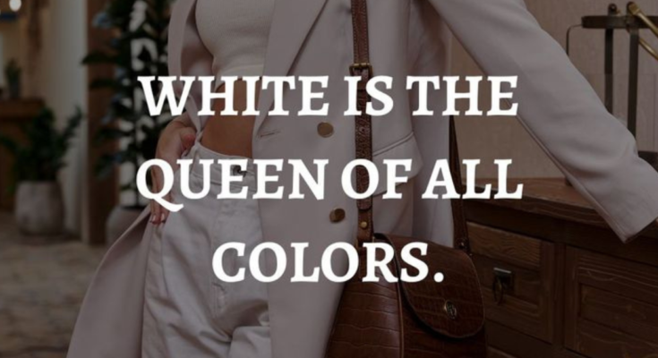 White Outfit Captions